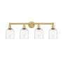 Innovations Lighting Bella 4 Light 33" Wide Vanity Light Satin Gold / Clear