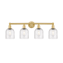 Innovations Lighting Bella 4 Light 33" Wide Vanity Light Satin Gold / Seedy