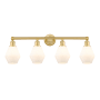 Innovations Lighting Cindyrella 4 Light 33" Wide Vanity Light Satin Gold / Cased Matte White