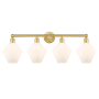 Innovations Lighting Cindyrella 4 Light 35" Wide Vanity Light Satin Gold / Cased Matte White