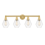Innovations Lighting Cindyrella 4 Light 33" Wide Vanity Light Satin Gold / Clear