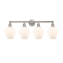 Innovations Lighting Cindyrella 4 Light 35" Wide Vanity Light Satin Nickel / Cased Matte White