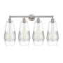 Innovations Lighting Windham 4 Light 34" Wide Vanity Light Brushed Satin Nickel / Clear