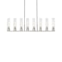 Innovations Lighting Boreas 8 Light 48" Wide Linear Pendant Satin Nickel / Seedy
