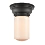 Innovations Lighting Dover 6" Wide Convertible Flush Mount Ceiling Fixture / Convertible to Wall Sconce Matte Black / Matte White