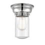 Innovations Lighting Dover 6" Wide Convertible Flush Mount Ceiling Fixture / Convertible to Wall Sconce Polished Chrome / Seedy