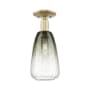 Innovations Lighting Brookhaven Almond 6" Wide Semi-Flush Ceiling Fixture Antique Brass / Slate