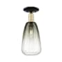 Innovations Lighting Brookhaven Almond 6" Wide Semi-Flush Ceiling Fixture Black Antique Brass / Slate