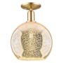 Innovations Lighting Athens 10" Wide Semi-Flush Globe Ceiling Fixture Champagne Bronze / Mercury