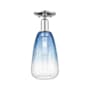 Innovations Lighting Brookhaven Almond 6" Wide Semi-Flush Ceiling Fixture Polished Chrome / Sapphire Blue
