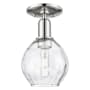 Innovations Lighting Waverly 6" Wide Semi-flush Ceiling Fixture Polished Nickel / Clear