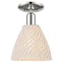Innovations Lighting Natural Ballston Dome 8" Wide Semi-Flush Ceiling Fixture with Natural Rope Shade Polished Nickel