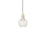 Innovations Lighting White Mouchette 6" Wide Mini Pendant Antique Brass / White Mouchette