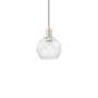 Innovations Lighting Athens 8" Wide Mini Pendant Antique Brass / Clear