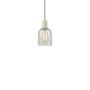Innovations Lighting Caledonia 5" Wide Mini Pendant Antique Brass / Mouchette