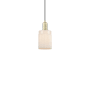 Innovations Lighting Hadley 5" Wide Mini Pendant Antique Brass / Matte White