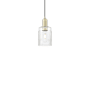 Innovations Lighting Hadley 5" Wide Mini Pendant Antique Brass / Clear