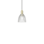 Innovations Lighting Castile 6" Wide Mini Pendant Antique Brass / Clear