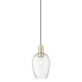 Innovations Lighting Preston 6" Wide Mini Pendant Antique Brass / Clear