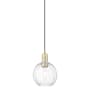 Innovations Lighting Preston 7" Wide Mini Pendant Antique Brass / Clear