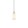 Innovations Lighting Clymer 5" Wide Mini Pendant Antique Brass / Matte White