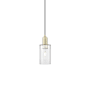 Innovations Lighting Clymer 5" Wide Mini Pendant Antique Brass / Clear