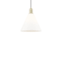 Innovations Lighting Berkshire Glass 12" Wide Pendant Antique Brass / Matte White
