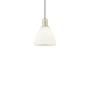 Innovations Lighting Bristol 8" Wide Mini Pendant Antique Brass / Matte White
