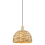 Innovations Lighting Natural Ballston Dome 12" Wide Pendant Antique Brass / Natural