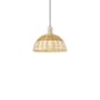 Innovations Lighting Natural Ballston Dome 12" Wide Pendant Antique Brass / Natural
