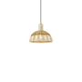 Innovations Lighting Natural Ballston Dome 9" Wide Mini Pendant Antique Brass / Natural