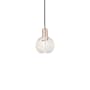 Innovations Lighting White Mouchette 6" Wide Mini Pendant Antique Copper / White Mouchette