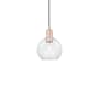 Innovations Lighting Athens 8" Wide Mini Pendant Antique Copper / Clear