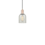 Innovations Lighting Caledonia 5" Wide Mini Pendant Antique Copper / Mouchette