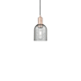 Innovations Lighting Caledonia 5" Wide Mini Pendant Antique Copper / Charcoal