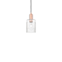 Innovations Lighting Hadley 5" Wide Mini Pendant Antique Copper / Clear