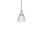 Innovations Lighting Castile 6" Wide Mini Pendant Antique Copper / Clear