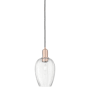 Innovations Lighting Preston 6" Wide Mini Pendant Antique Copper / Clear