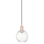 Innovations Lighting Preston 7" Wide Mini Pendant Antique Copper / Clear