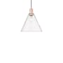 Innovations Lighting Berkshire Glass 12" Wide Pendant Antique Copper / Clear