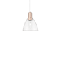 Innovations Lighting Bristol 8" Wide Mini Pendant Antique Copper / Clear