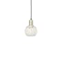 Innovations Lighting White Mouchette 6" Wide Mini Pendant Black Antique Brass / White Mouchette