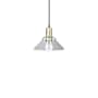 Innovations Lighting Orwell 9" Wide Mini Pendant Black Antique Brass / Clear
