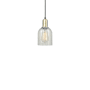 Innovations Lighting Caledonia 5" Wide Mini Pendant Black Antique Brass / Mouchette