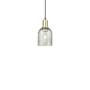 Innovations Lighting Caledonia 5" Wide Mini Pendant Black Antique Brass / Mica