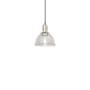 Innovations Lighting Arietta 8" Wide Mini Pendant Black Antique Brass / Clear