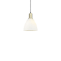 Innovations Lighting Bristol 8" Wide Mini Pendant Black Antique Brass / Matte White
