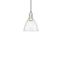 Innovations Lighting Bristol 8" Wide Mini Pendant Black Antique Brass / Seedy