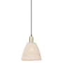 Innovations Lighting Natural Ballston Dome 9" Wide Mini Pendant Black Antique Brass / Natural