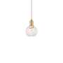 Innovations Lighting White Mouchette 6" Wide Mini Pendant Brushed Brass / White Mouchette